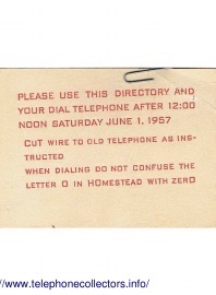 57jun - San Miguel CA - Dial Cutover and Parkfield Directory
