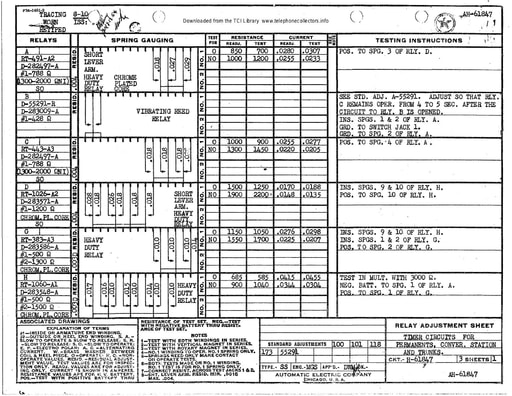 AH-61847 Timer Ckt for Permanents Conversations Trunks