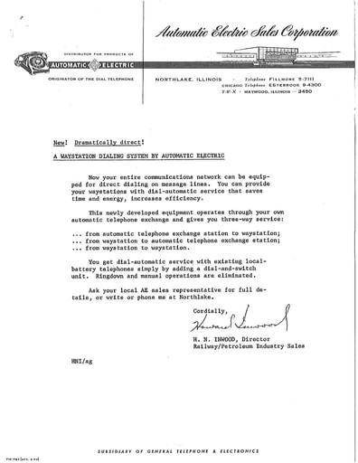 AE Waystation Dialing System Whitepaper 1960 OCR