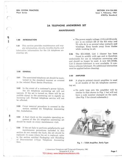 514-124-300 i1 Feb61 - 2A Answering Set Maintenance