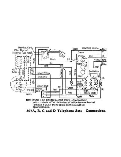 300 Series Desk Telephones, 307abcd Tl
