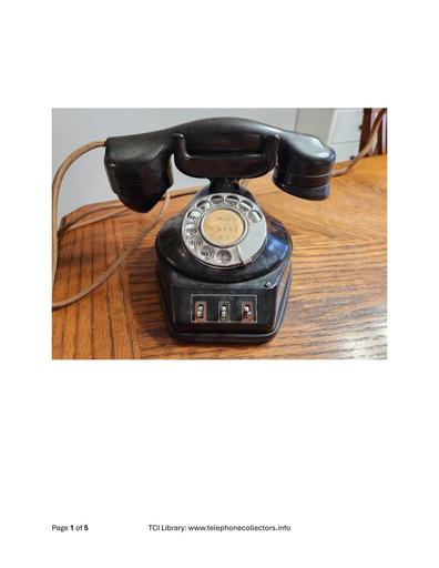 AE L-1156 A0 Special 3-Key Cradle-type Monophone for AE PAX Trunk Transfer Equipment
