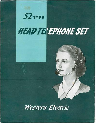 1946 - WECo T2190 Brochure - 52-type Head Tel Set