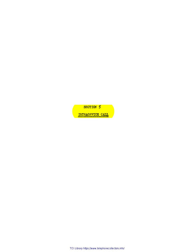 ATT 5XB vI Mar55 Wire Spring Sec5- Intraoffice Call