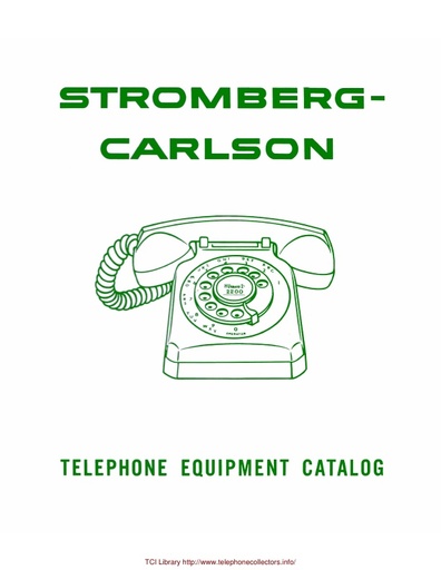 SC Catalog 1960 - Telephone Equipment - Section A -Telephones