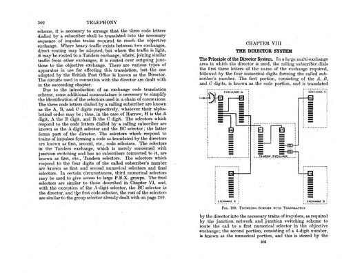 Telephony (book), 1938, Ch. VIII - Director System