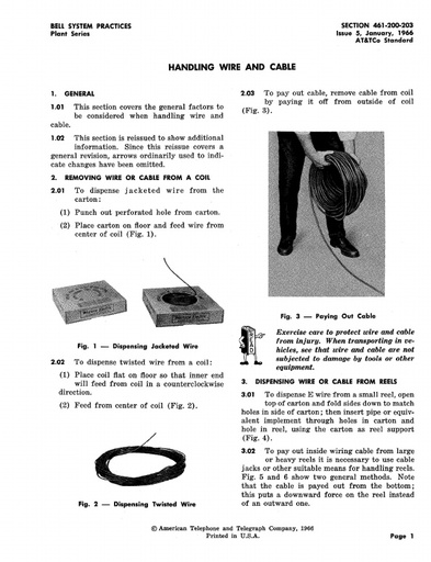 461-200-203 Issues 5 And 4 Wire - Cable Handling