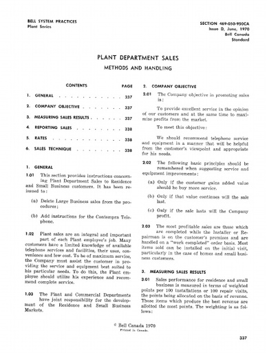 469-050-950CA i Jun70 - Plant Department Sales