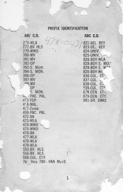 West LA Installer Directory with SATT Dial info - undated