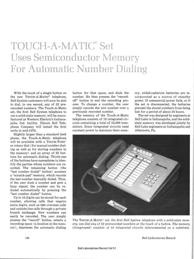 73May BLR P158 TOUCH A MATIC 32 - Dialer Keyset 2872