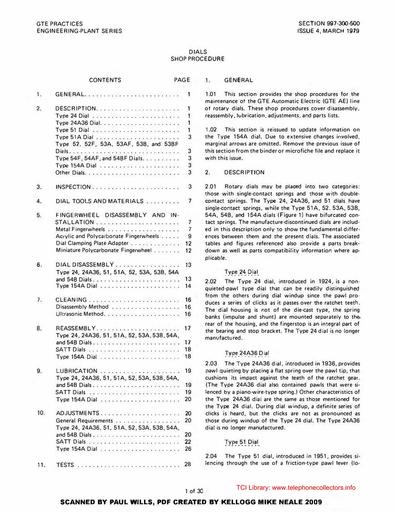 GSP 997-300-500 i4 Mar79 - Rotary Dials - Shop Procedure