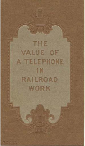 SC 1906 - Railroad Telephone Pamphlet