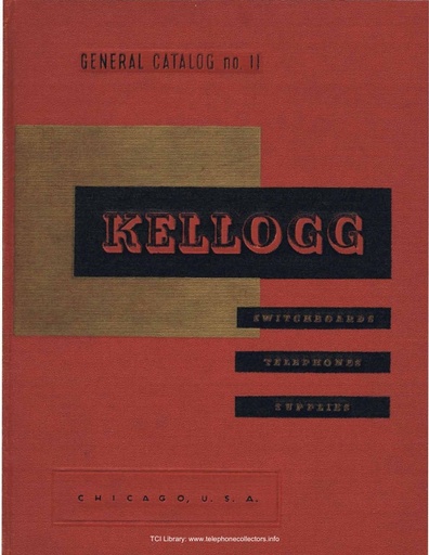 Kellogg General Catalog No 11 - 1949