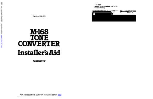Teltone M-168 Tone Converter  (merged)