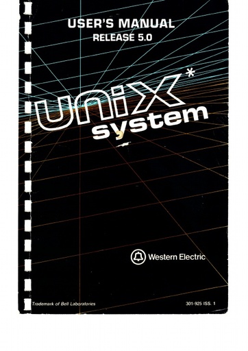 301-925 i1 Jun82 - UNIX User's Manual