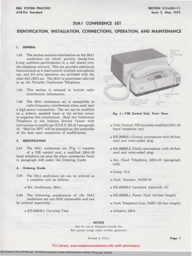 512-630-111 i2 May79 - 50A1 Conference Set