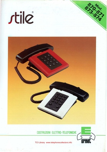 Urmet - Stile 87-type Telephones - Italy