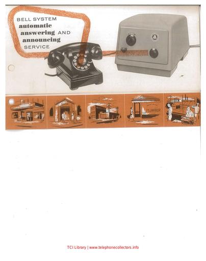 Automatic Answering and Announcing Service Marketing Brochure