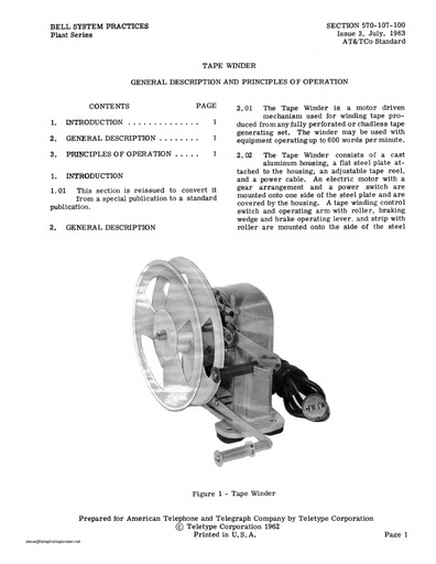 Teletype Tape Winder BSP (b)