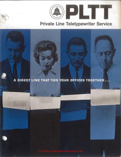 Private Line Teletypewriter Service February 1963 Marketing Brochure