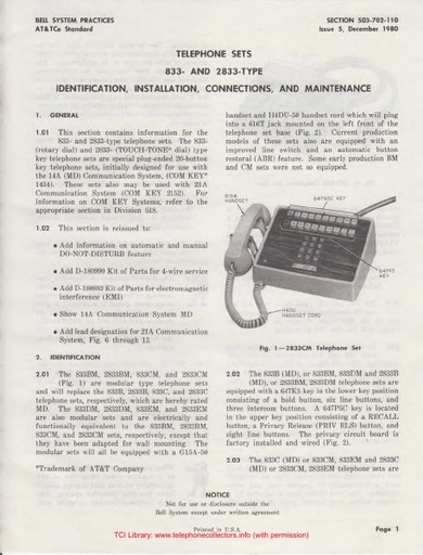 503-702-110 i5 Dec80 - 833 2833-type sets - ComKey