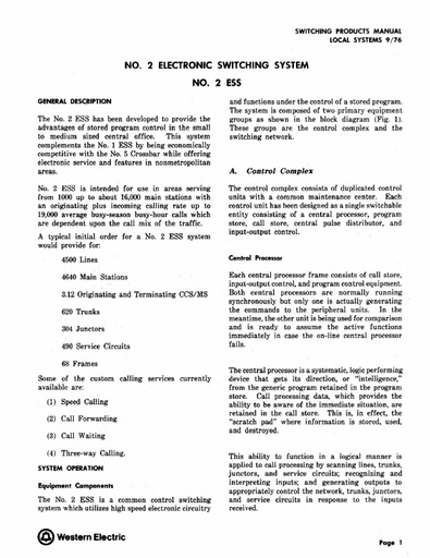 1976 - ESS Series No.  2 - No. 3 Systems