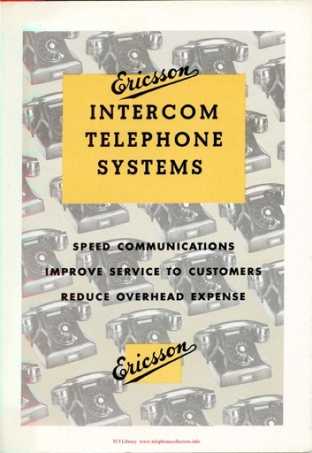 Ericsson - Intercom Telephone Systems - undated