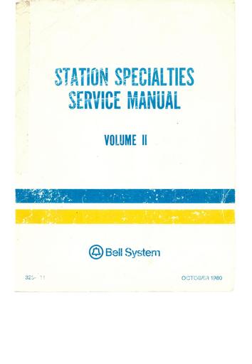 Station Specialties Service Manual - SSSM - V2 I2 Oct80 [LARGE FILE]