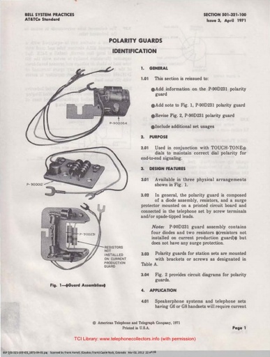 501-321-100 i3 Apr71 - Polarity Guards