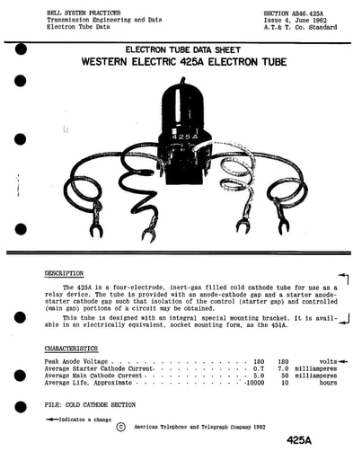 AB46.425A i4 Jun62 - 425A Electron Tube