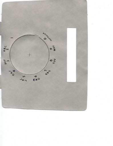 Faceplate Mat Scans, Keysets