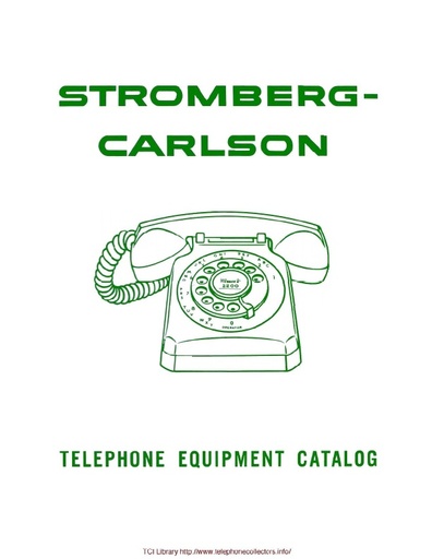 SC Catalog 1960 - Section A - Telephones - Sep60