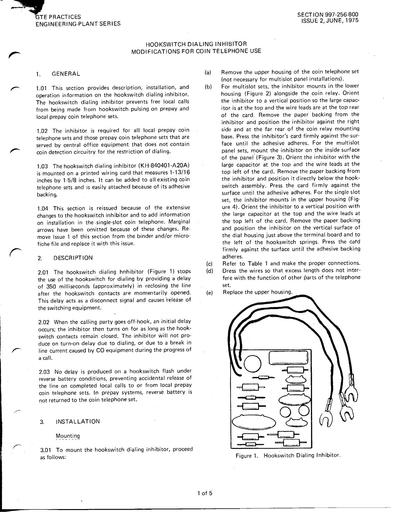 GSP 476-256-800-i2-HookSwDialInhibitor Tl