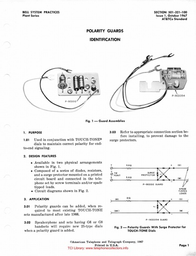 501-321-100 i1 Oct67 - Polarity Guards