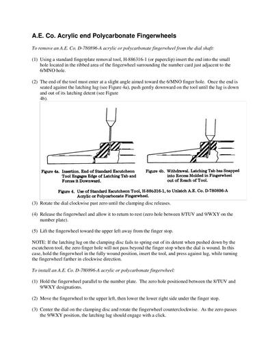 AE Dials, Remove Fingerwheel Tl