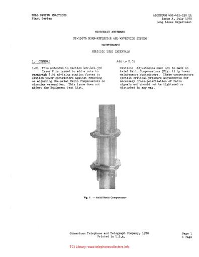 402-421-330LL Add iA Jul70 - KS-15676 Antenna Test Intervals