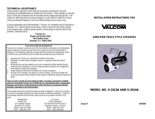 V-1013A V-1014A Bc