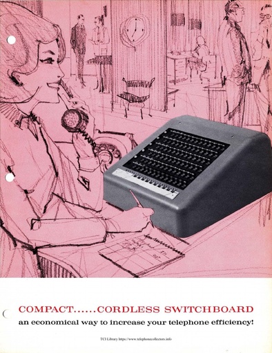 AE Circular 1058 Apr64 - Leich Cordless Switchboard