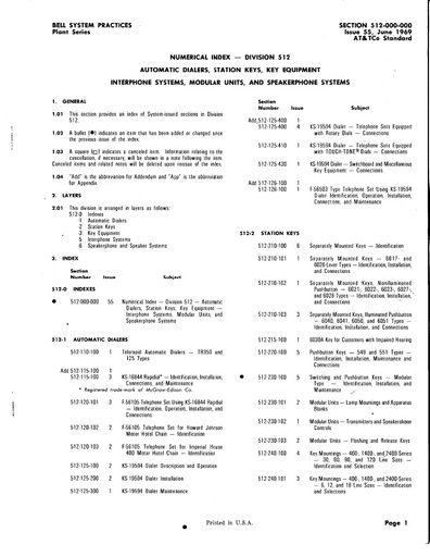 512-000-000 i55 Jun69 - Index