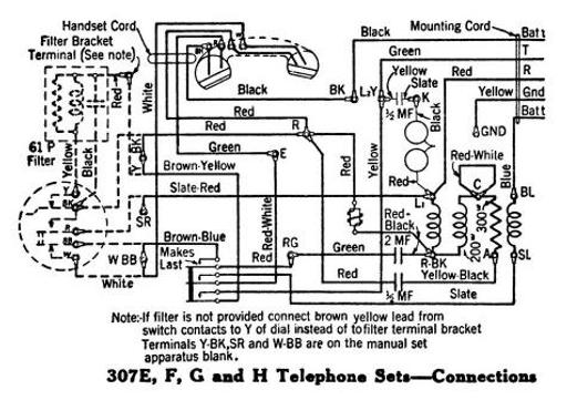 300 Series Desk Telephones, 307e-f-g-h