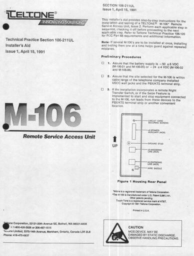 Teltone M-106