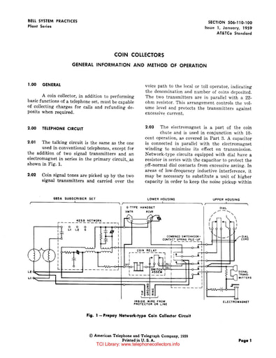 506-110-100 i1 Jan59 - Coin Collectors General Info