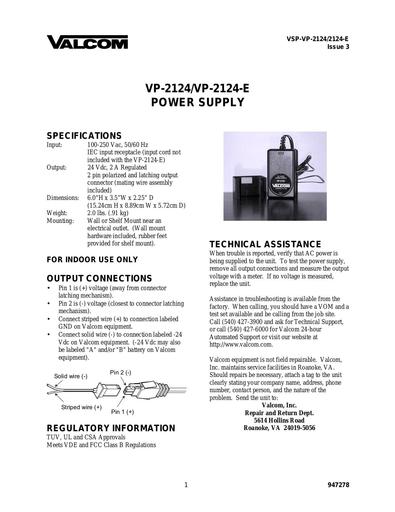 Vp2124 Vp2124-e Bc