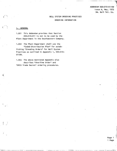 000-010-011SW Add iA May75 - BSP Ordering Info