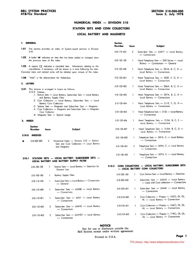 510-000-000 i5 jul78 - Index