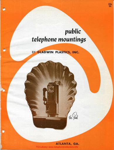 Gladwin Public Telephone Mountings - 1964