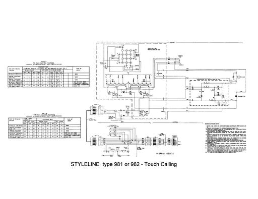 AE 981 or 982 Styleline, Touch Dialing
