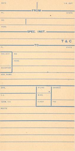 Calculagraph Call Recording Card