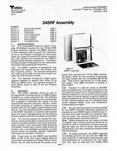 Tellabs 248RF Assembly