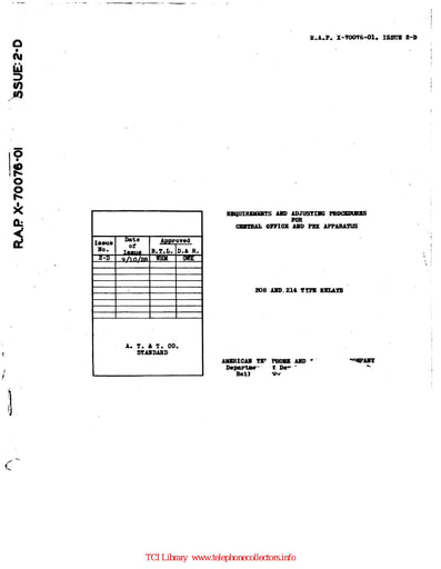 X-70076-01 i2D Sep28 - 208, 214-type Relays